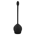 Bath Bliss Tulip Toilet Bowl Brush | Self Closing and Opening | Durable 360 Bristle | Bathroom Cleaning | Black