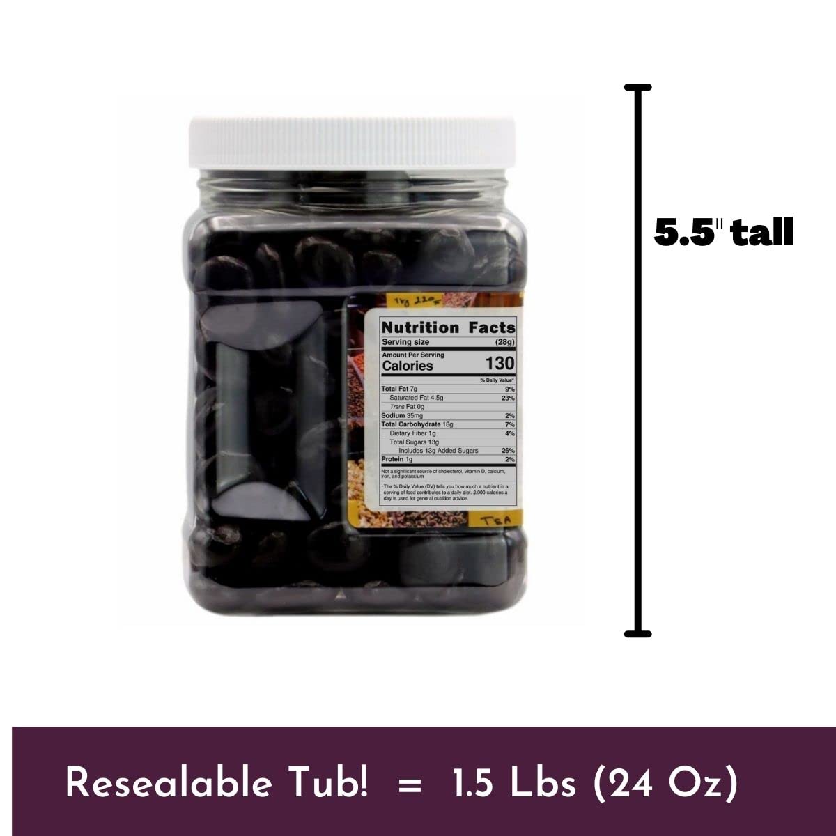 WinCrest Dark Chocolate Covered Cherries (1.5 Lb Tub)