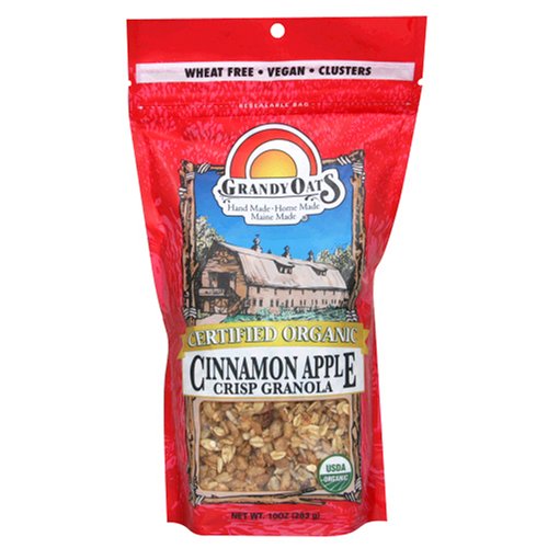 Grandy Oats Organic Cinnamon Apple Crisp Granola, 10-Ounce Units (Pack of 8)