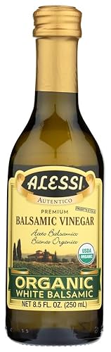 Alessi Organic White Balsamic Vinegar, 8.5 Ounce (Pack of 3)