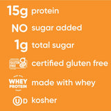 NuTrail 15g Protein Granola Cereal, Honey and Oats, No Sugar Added, Gluten Free, Made with Whey, 8 oz. 1 Count