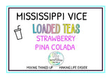 RxNutrition 2go Loaded Tea Drink Mix, MISSISSIPPI VICE, SINGLE PACK, Clean, Sugar-Free Energy with B12, Multivitamins, Antioxidants, Electrolytes