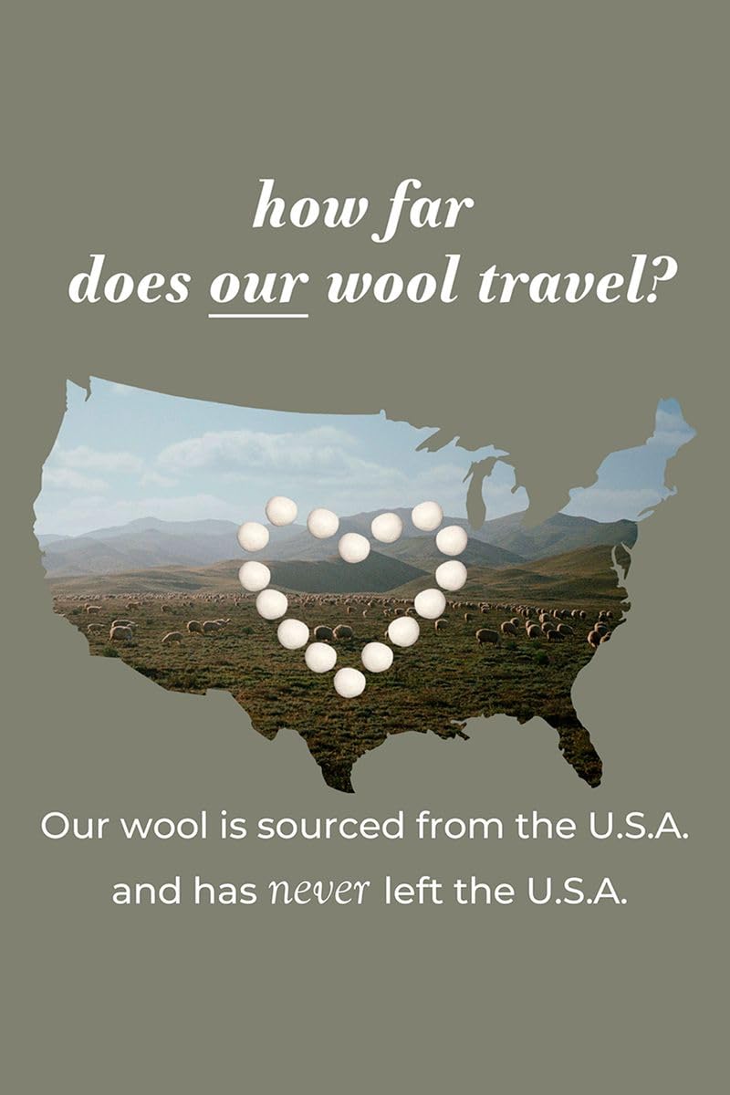Rustic Strength Alpaca Dryer Balls, Hypoallergenic, Sustainable, Reduces Dry Time & Static, Chemical-Free, Ideal for Wool Allergies, 3 Pack