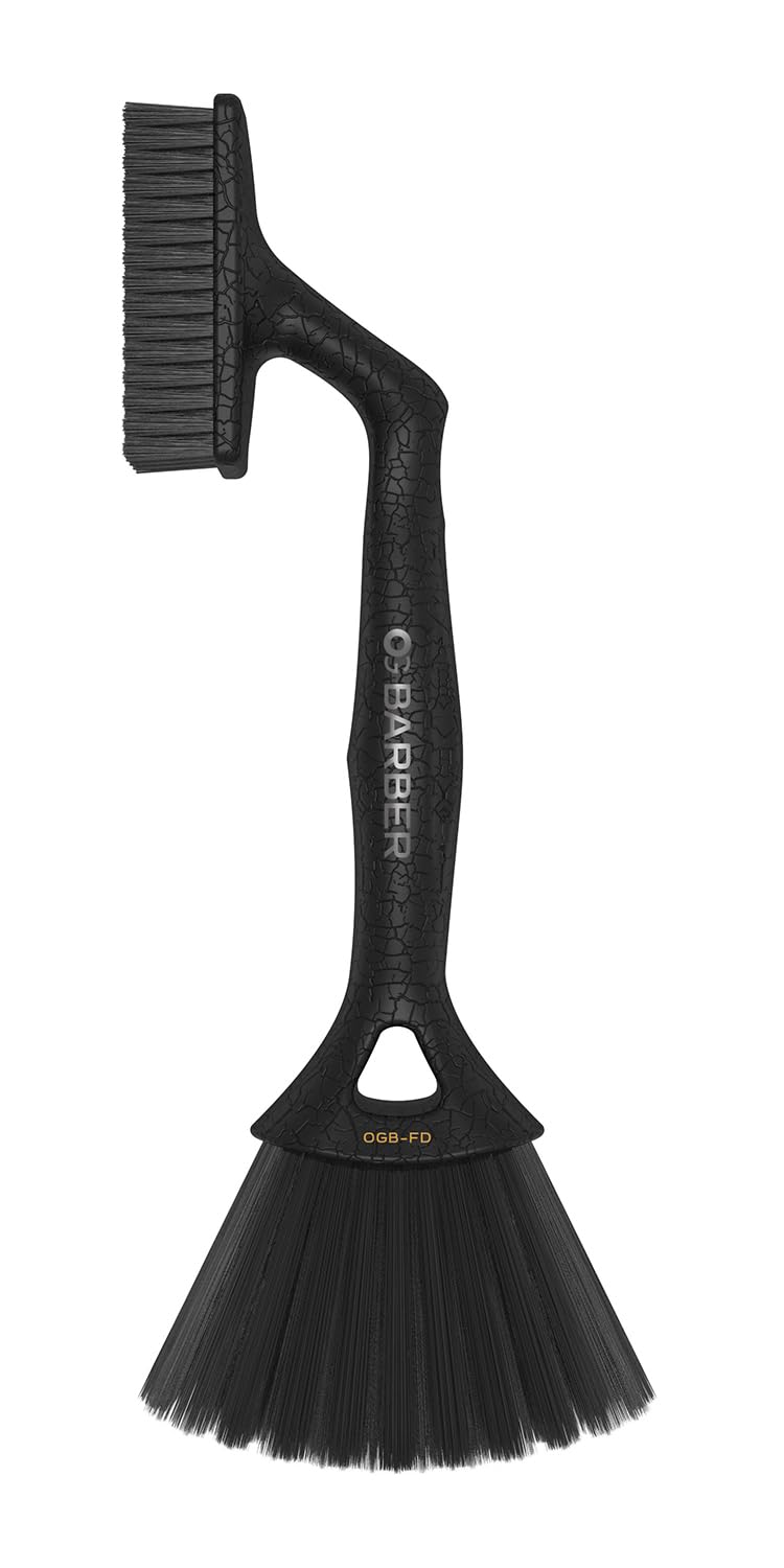 Olivia Garden Barber Fade Duster, Recycled ABS Handle, Professional Dust Removal for Clean Cuts