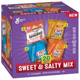 Sweet and Salty Snack Variety Pack, Muddy Buddies Peanut Butter and Chocolate, Chex Mix Traditional, Cheddar, and Honey Nut, 20 Ct, 35 oz
