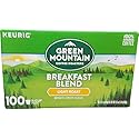 Breakfast Blend light roast K-cups Coffee Green Mountain(100 x 0.31 Oz), 31.3 Ounce, 100 count