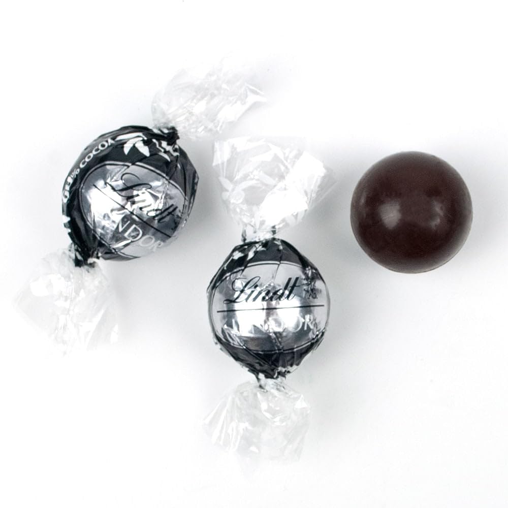 108ct Black 60% Dark Chocolate Bulk Wrapped Candy Truffles (3lb Bag)