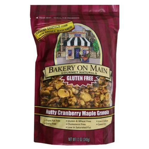 Bakery On Main Nutty Cranberry Maple Gluten Free Granola, 1.5000-Ounce (Pack of 12)