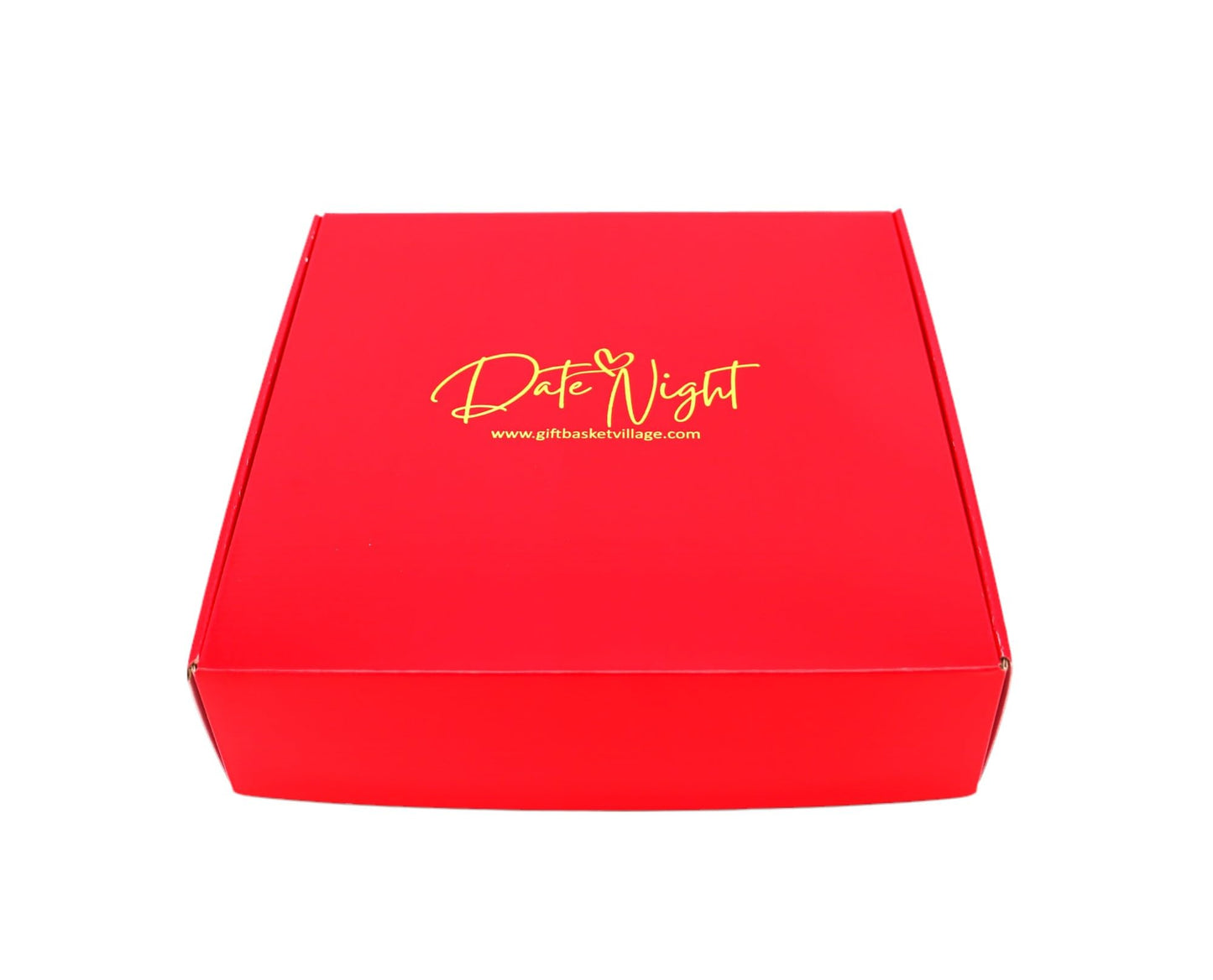 Gift Basket Village Date Night Gourmet Box - Romantic Valentine's Day Surprise Basket with Pasta, Sauce Mixes, Crackers, Cheese & Cookies, Perfect