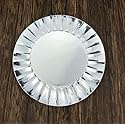 Weststone 30pcs Silver Paper Plate 3 3/4" (10cm) for Cupcakes, Muffins, Birthday Cakes and Other Mini Deserts (Silver, Round)