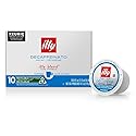 Illy Coffee K Cups - Pods For Keurig Machines - Classico Decaf Roast - Notes of Caramel - Mild, Flavorful & Balanced Flavor - No Preservatives - 10