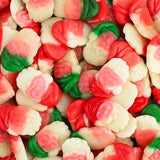 Santa Shaped Christmas Gummy Candy - Bulk Santa Gummies - Festive Red, Green, and White Gummy Christmas Santas (1 Pound)