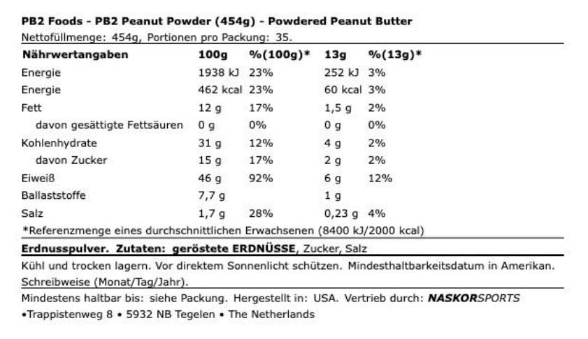 Bell Plantation PB2 Powdered Peanut Butter 16 oz.
