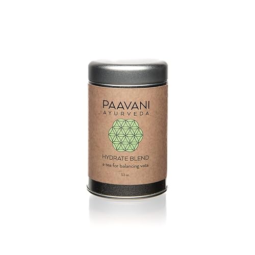 Hydrate Blend Herbal Tea - Caffeine-Free Ayurvedic Tea with Hibiscus, Rose & Licorice | Supports Deep Hydration, Radiance & Skin Health