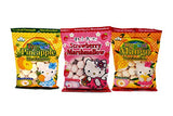Eiwa Hello Kitty Jelly Marshmallow - Strawberry, Mango, Pineapple - 3-Pack( 3.1-Ounce, Total 9.3) - Japanese Style Marshmallows.
