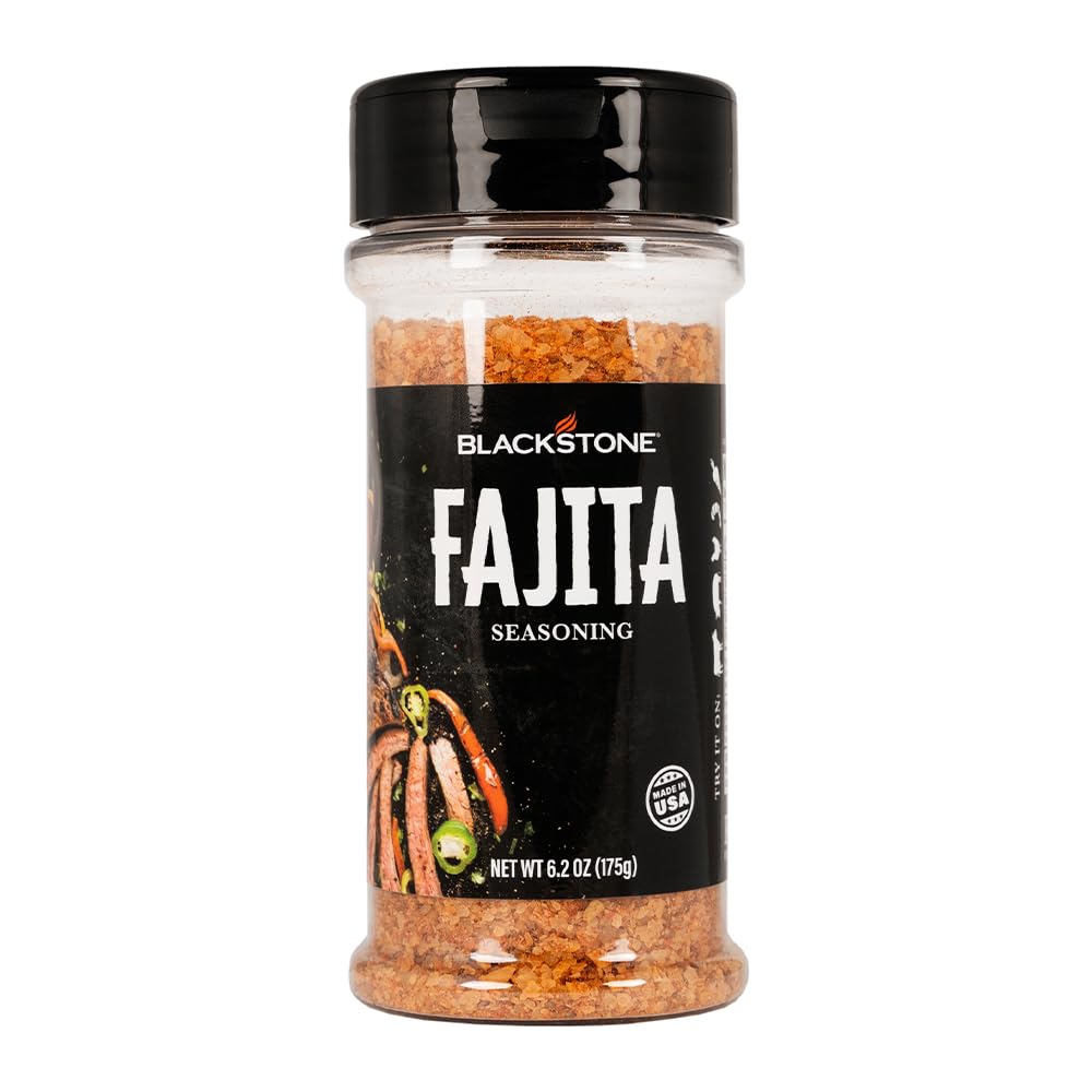 Blackstone 4230 Fajita Powder for Veggies, Chicken, Beef, Poultry, Steaks, Fries-Authentic Mexican Taste with Paprika, Cumin, and Garlic, All-Purpose