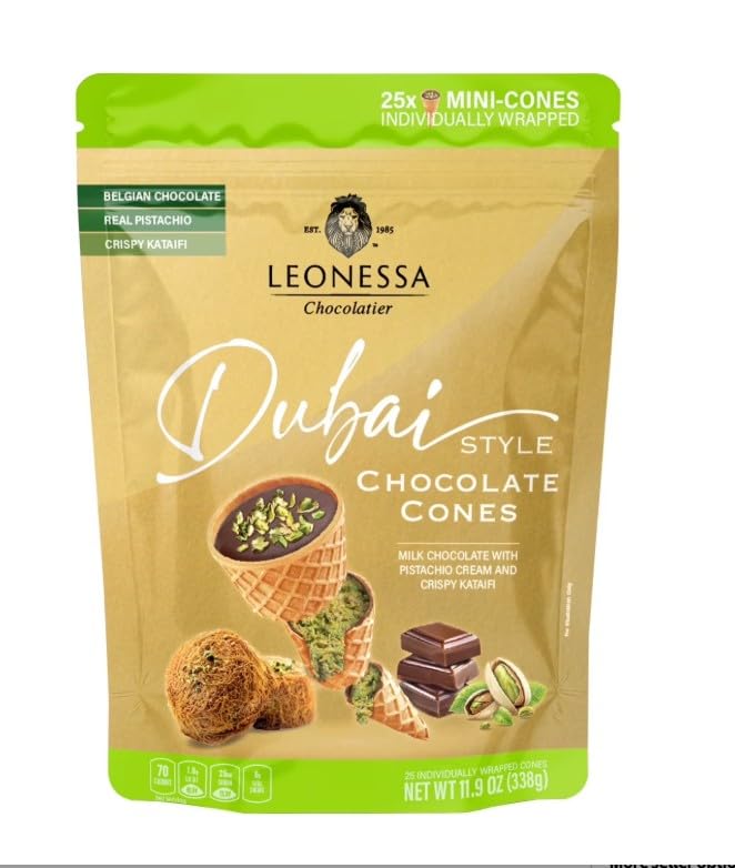 Leonessa DUBAI Style Chocolate Cone 11.9 Oz