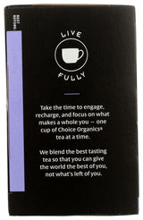 CHOICE ORGANIC TEAS TEA,OG2,EARL GREY, 16 BAG