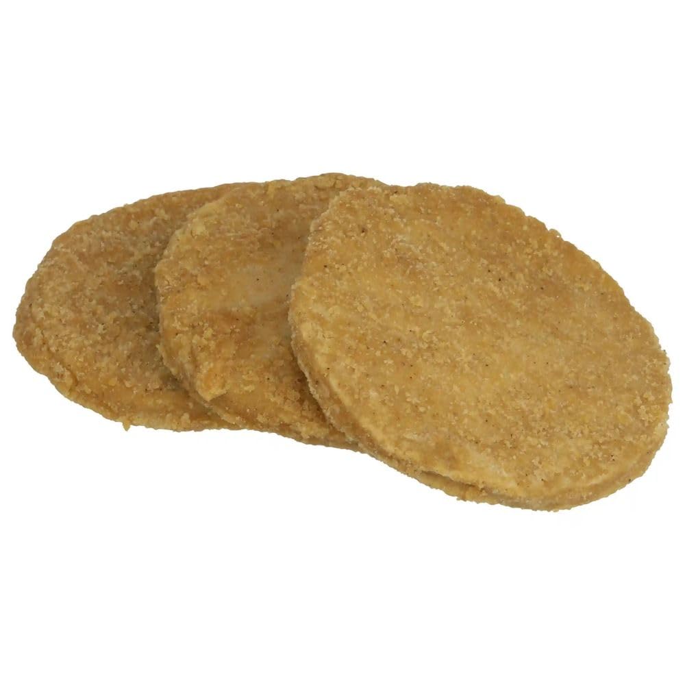 Tyson Fully Cooked Whole Grain Chicken Breast Pattie Fritters 3.19 oz, 52 Pieces, 2/5.4 Lb