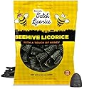 Gustaf's Beehive Dutch Licorice Drops - 5.2oz Bag - Sweet Honey Black Licorice Candy - Dutch Candy from Netherlands - Sweet Black Liquorice Treats