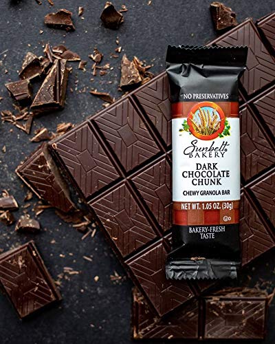 Sunbelt Bakery Dark Chocolate Chunk Chewy Granola Bars, 50-1.0 OZ Bars (5 Boxes)