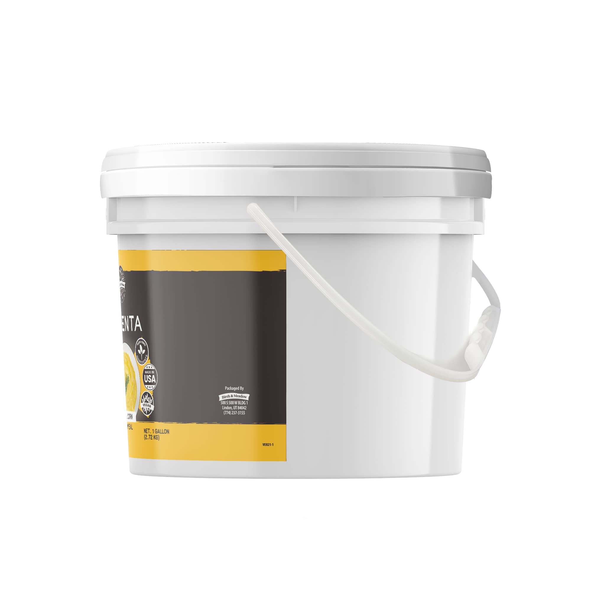 Birch & Meadow 1 Gallon of Polenta, Cornmeal, Non-GMO, Grits Style