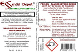 Essential Depot 1 lb Food Grade Sodium Hydroxide Lye Evenly-Sized Micro Pels (Beads or Particles) - 1 lb Bottle - Lye Drain Cleaner - HDPE Container