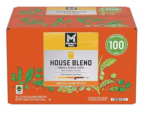 Member's Mark House Blend Medium Roast Coffee Pods,100 ct.