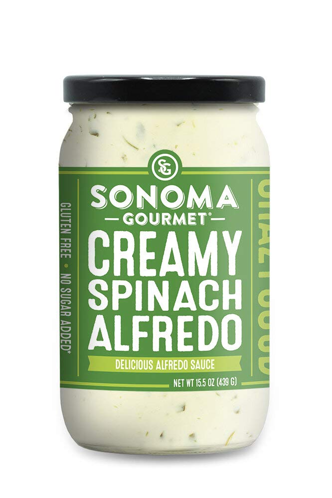 SONOMA GOURMET Organic Creamy Spinach Alfredo Sauce, 439 GR