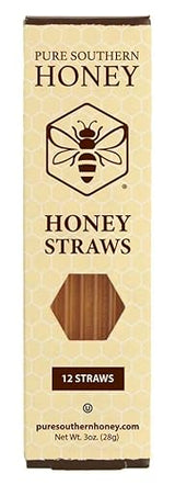 100% Authentic, USA - Made Raw Unfiltered Gourmet Honey Stick Gift Box by Pure Southern Honey - Unheated - Non - GMO, No Additives, Single-Serve All