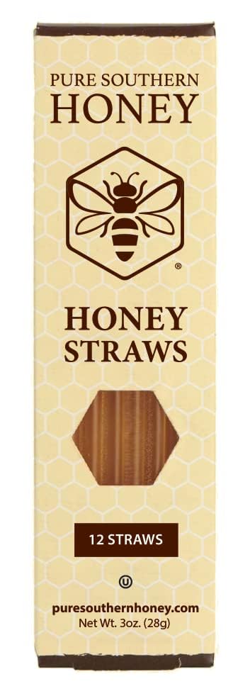 100% Authentic, USA - Made Raw Unfiltered Gourmet Honey Stick Gift Box by Pure Southern Honey - Unheated - Non - GMO, No Additives, Single-Serve All