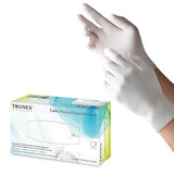 TRONEX 1510 Rubber Latex Disposable Gloves, Non Medical, General Purpose, Food Handling, Food Preparation, Light Industrial, Smooth Finish, Corn