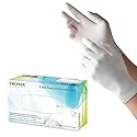 TRONEX 1510 Rubber Latex Disposable Gloves, Non Medical, General Purpose, Food Handling, Food Preparation, Light Industrial, Smooth Finish, Corn