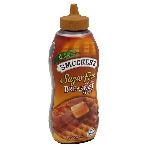 Smucker's Sugar-Free Low Calorie Breakfast Syrup ,14.5 fl oz, (Pack of 12)