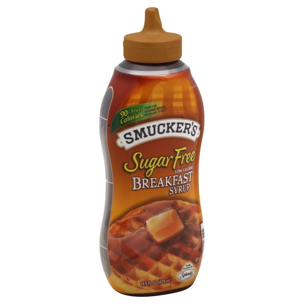 Smucker's Sugar-Free Low Calorie Breakfast Syrup ,14.5 fl oz, (Pack of 12)