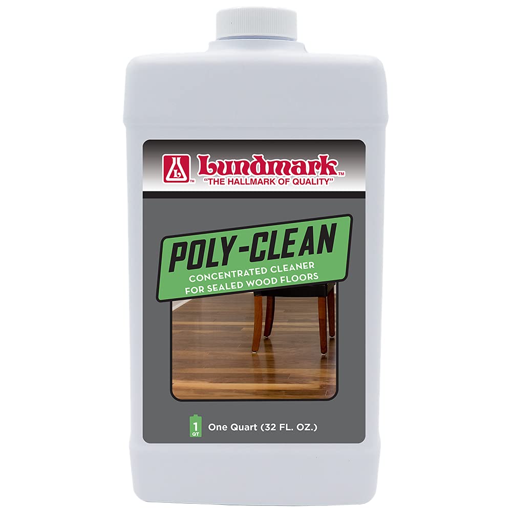 Lundmark Poly-Clean, Cleaner ncentrate for Polyurethane Floors, 32-Ounce, 3227F32-6, Clear (LUN-3227F32-6)