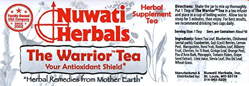 Nuwati Herbals - The Warrior Herbal Loose Tea Blend - Antioxidant Shield Against Free-Radicals, 6 Ounces