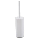 Bath Bliss Acrylic Bathroom Toilet Bowl Brush and Holder in White