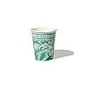 Coterie Green Toile Paper Cups (Set of 10) - Decorative & Durable Disposable Cups for Bridal Party, Birthday Party, Baby Shower, Tea Party, Spring
