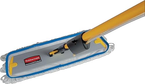 Rubbermaid Commercial Products 6" Flow Finish Pad, Blue, for Janitorial/Professional Cleaners and Heavy-Duty industrial Cleaning/Finishing on