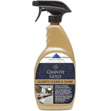 Granite Gold Quartz Clean & Shine Streak-Free Cleaner, Deeps Cleans and Polishes Quartz and Natural Stone Surfaces Including Silestone, LG, and More