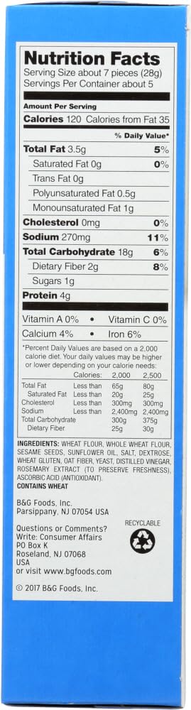 Old London Sesame Rounds, 5.25-Ounce Boxes (Pack of 12)