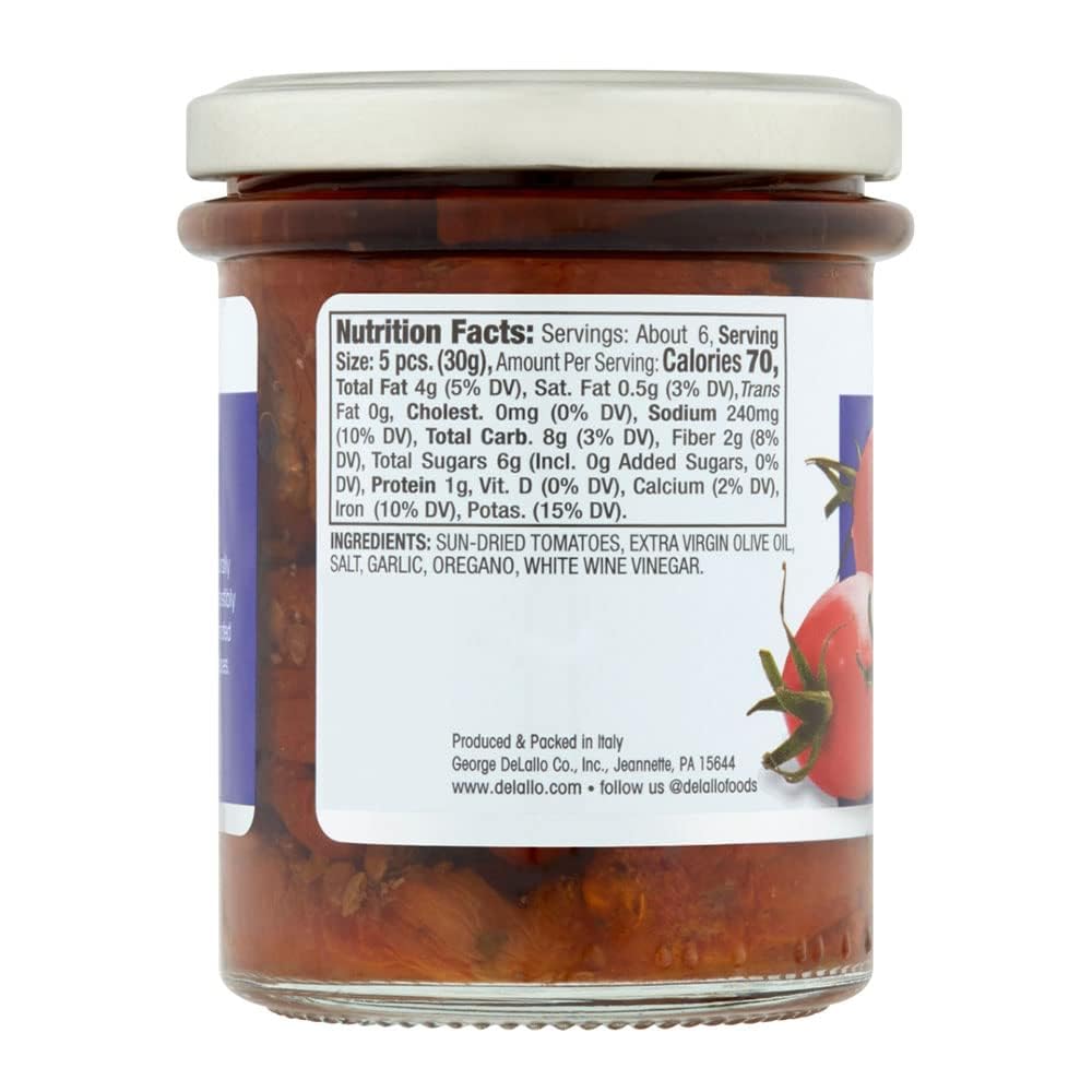 Delallo Pesto Sun Dried Tomato & Oovo, 6.7 oz