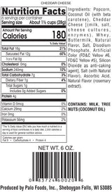 Palo Popcorn Premium Cheddar Popcorn, 6-ounce bags (Pack of 6)