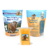 The Original Bag of Poo®, Bison Poo (Orange Flavor Cotton Candy) Novelty Poop Gag Gift. Free sticker inside.
