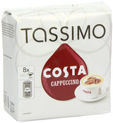 Tassimo Costa Cappuccino 16 T Discs, (Large Cup Size) 8 Servings