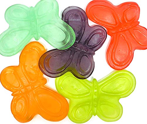 Albanese Gummi Candy, Asst. Wild Fruit, Large Butterflies, 5 Pound