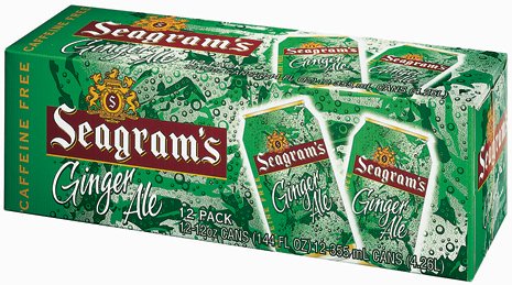 Seagram's Ginger Ale, 12oz Cans (Pack of 12)