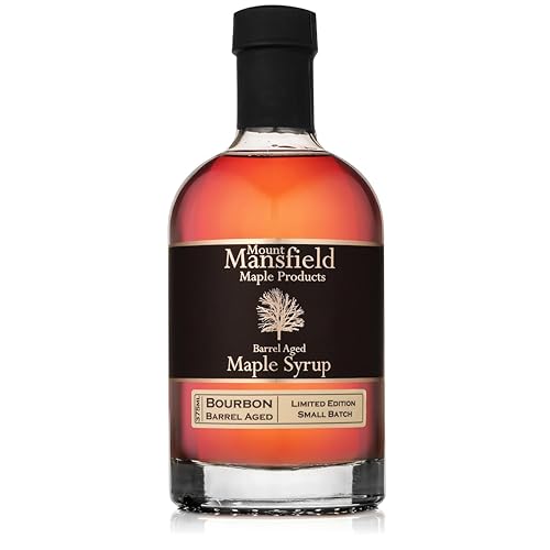 Mansfield Maple Bourbon Barrel Aged Pure Vermont Maple Syrup 375ml