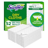 Swiffer Sweep + Mop, Dry Pads Refill, Floor Cleaner for Dirt, Dust, Hair, Cleaning Cloths for Mopping Home, Bathroom, Kitchen, Dust Mop, Floor Duster